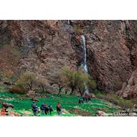 آبشار شله بن طالقان استان البرز