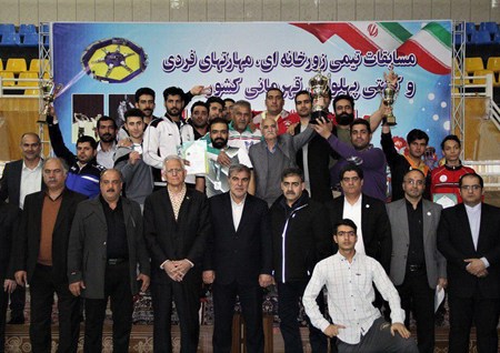 مقام آوری  باستانی کاران آران و بیدگلی در رقابتهای زورخانه ای جام پاسداران امنیت ملی کشور