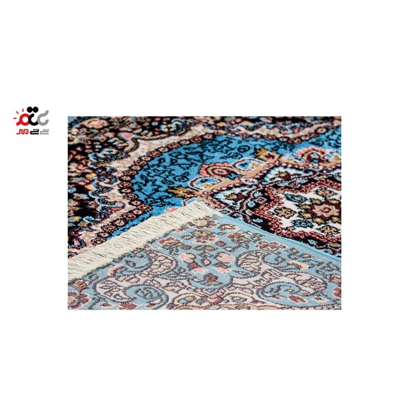 فرش ماشینی سی تی مهر 700 شانه تراکم 1000 زمینه آبی
