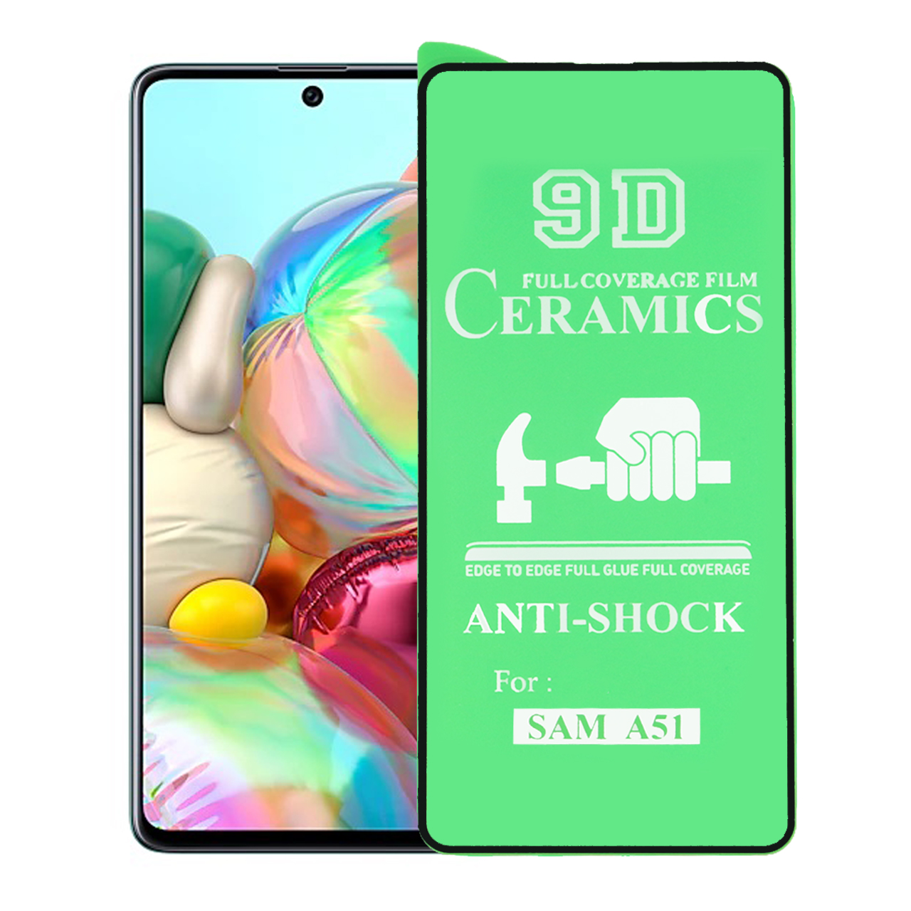 محافظ صفحه نمایش شیشه ای سرامیکی SAMSUNG A51