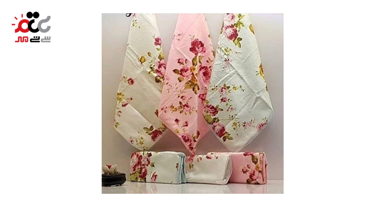 دستمال یی یی مدل flower مجموعه 3 عددی