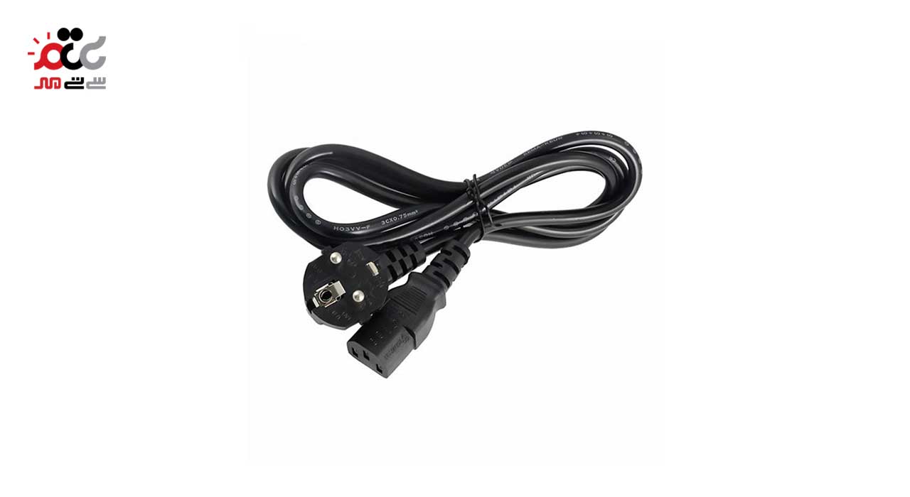 کابل برق سه پین منبع تغذیه کامپیوتر طول 5 متر