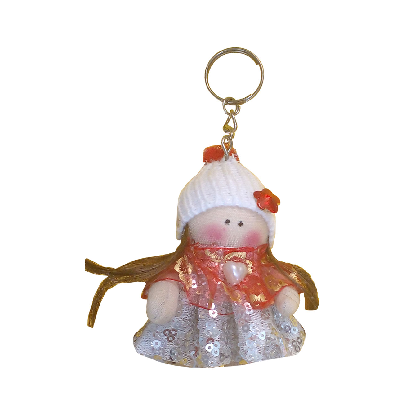 عروسک روسی آرامیس مدل سرسوئیچی کلاه کاموایی سفید