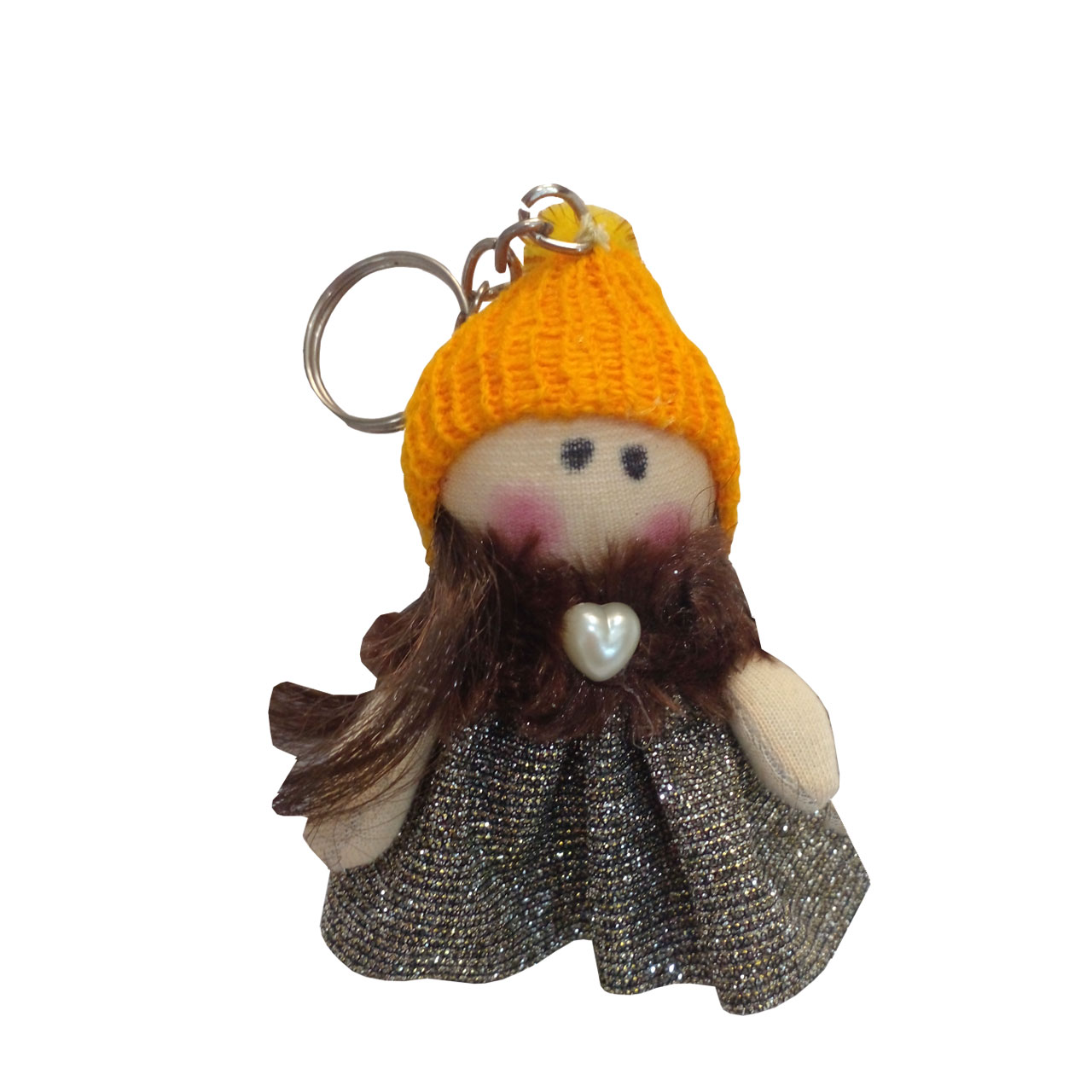 عروسک روسی آرامیس مدل سرسوئیچی طرح کلاه کاموایی زرد