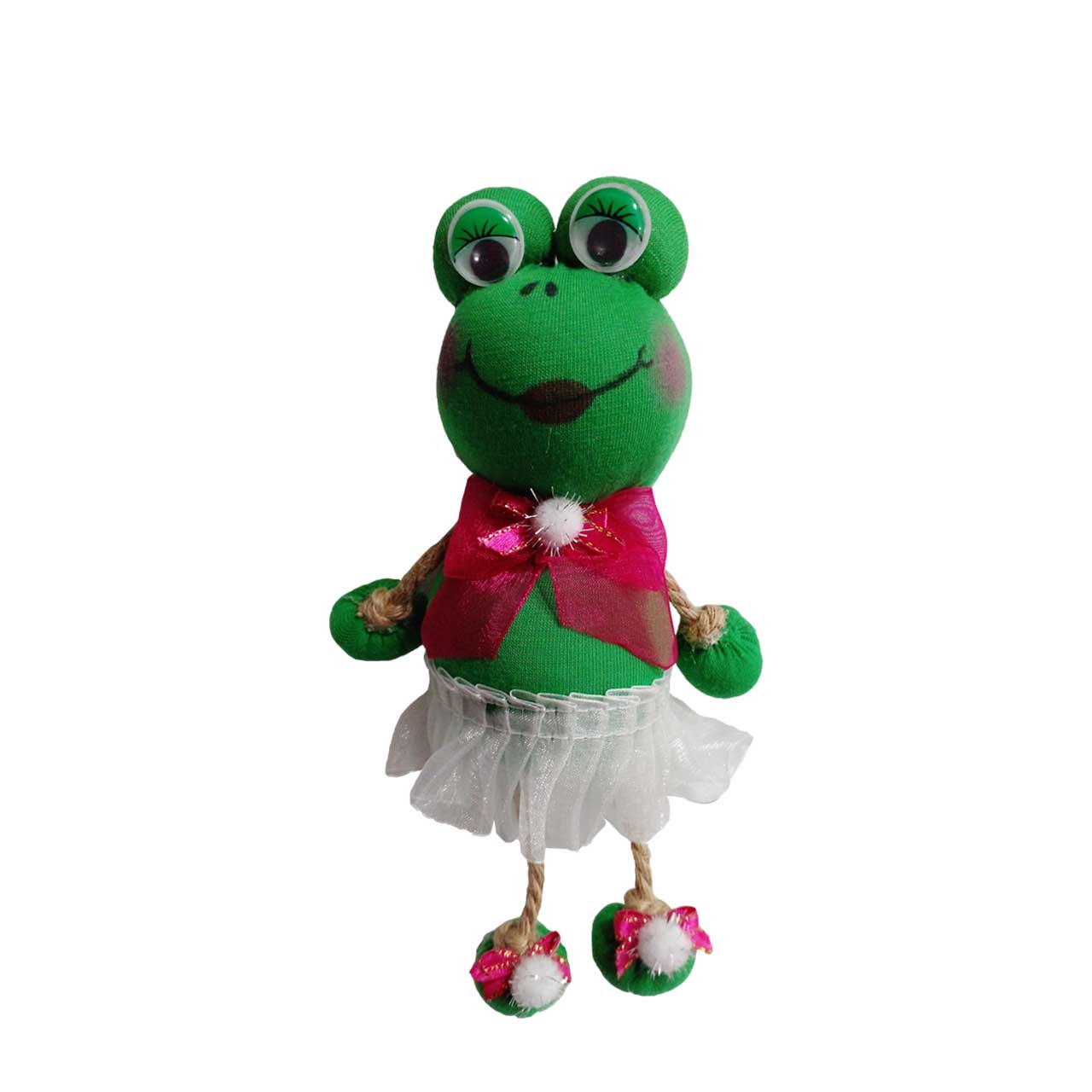 عروسک جورابی آرامیس مدل قورباغه خانم 20 سانتی متری