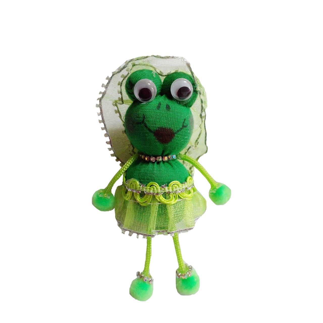 عروسک جورابی آرامیس مدل گیفت قورباغه خانم 10 سانتی متری