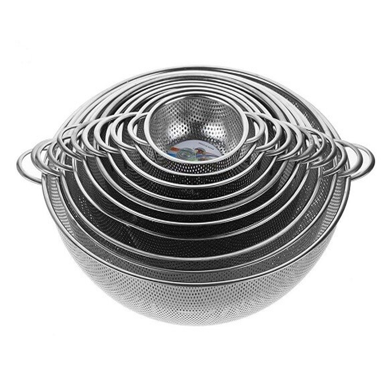 آبکش استیل مدل پانچ مجموعه 10 عددی