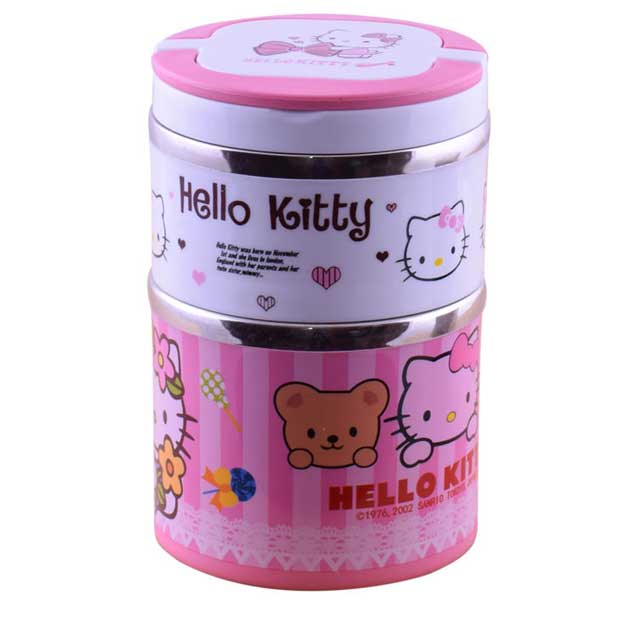 ظرف غذای کودک مدل Hello Kitty