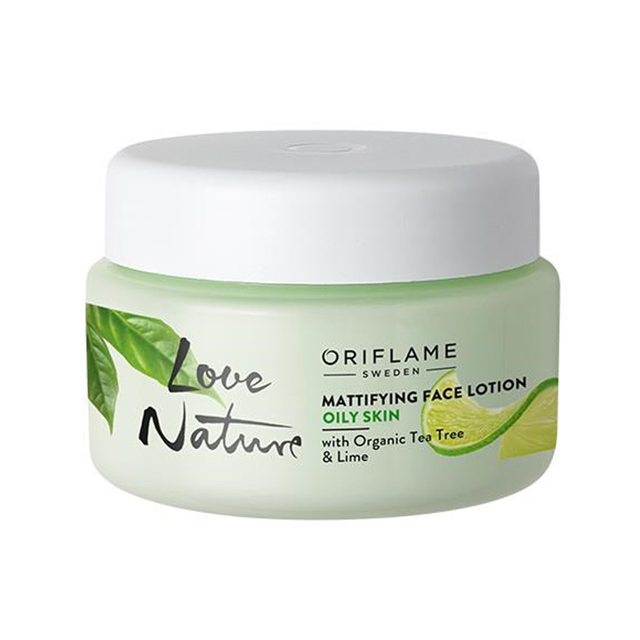 لوسیون آبرسان صورت تی تری و لیمو مدل Love Nature اوریفلیم 50 میلی لیتری