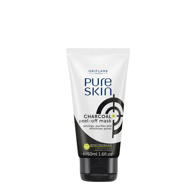 ماسک زغال صورت مدل Pure Skin اوریفلیم 50 میلی لیتری