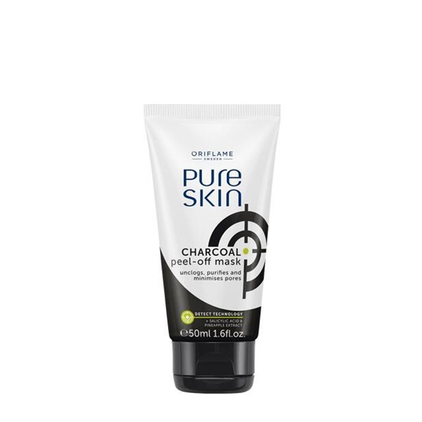 ماسک زغال صورت مدل Pure Skin اوریفلیم 50 میلی لیتری