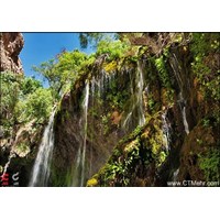 آبشار آب ملخ سمیرم استان اصفهان