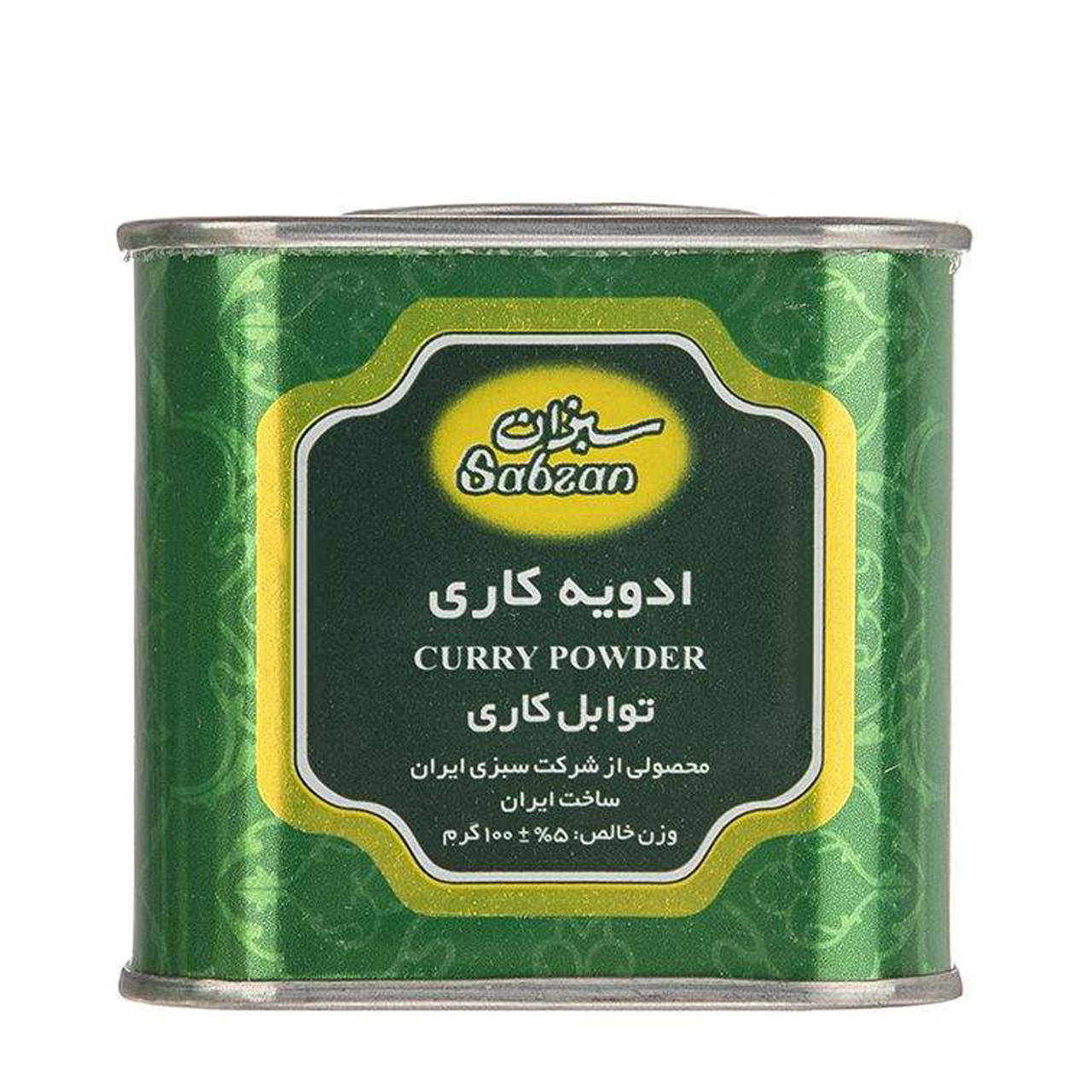 ادویه کاری سبزان 100 گرمی