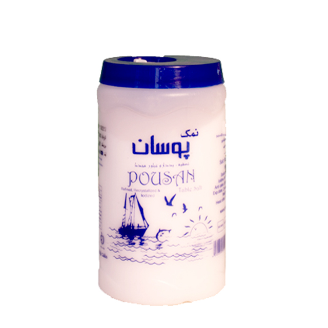 نمک خوراکی تصفیه شده ید دار پوسان 500 گرمی