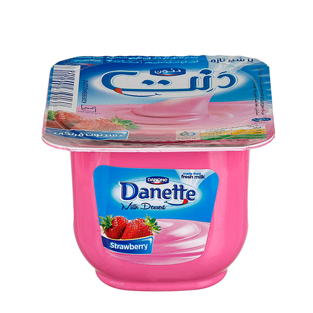 دسر توت فرنگی دنت 100 گرمی