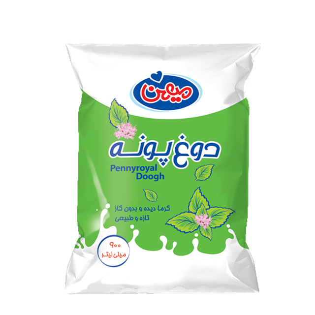 خوش طعم ترین دوغ بدون گاز پاکتی پونه میهن 900 میلی لیتری