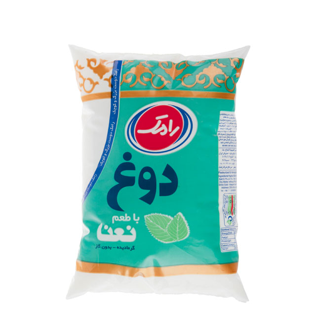 دوغ بدون گاز با طعم نعنا رامک 900 گرمی