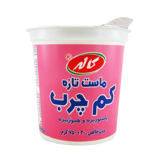 ماست تازه کم چرب غنی شده با ویتامین D3 کاله  750  گرمی