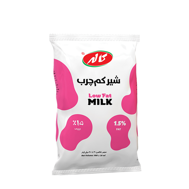 شیر کم چرب کاله 900 میلی لیتری