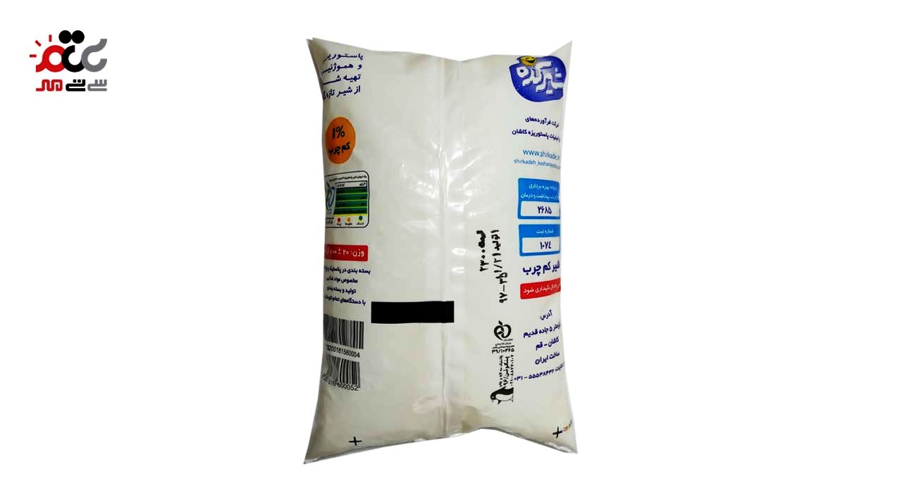 شیر پاستوریزه کم چرب شیرکده 800 گرمی