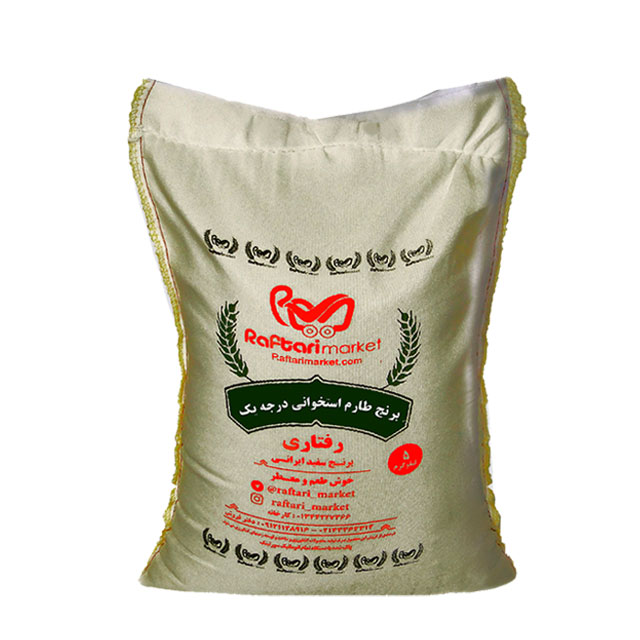 برنج طارم استخوانی درجه یک رفتاری 5 کیلوگرمی