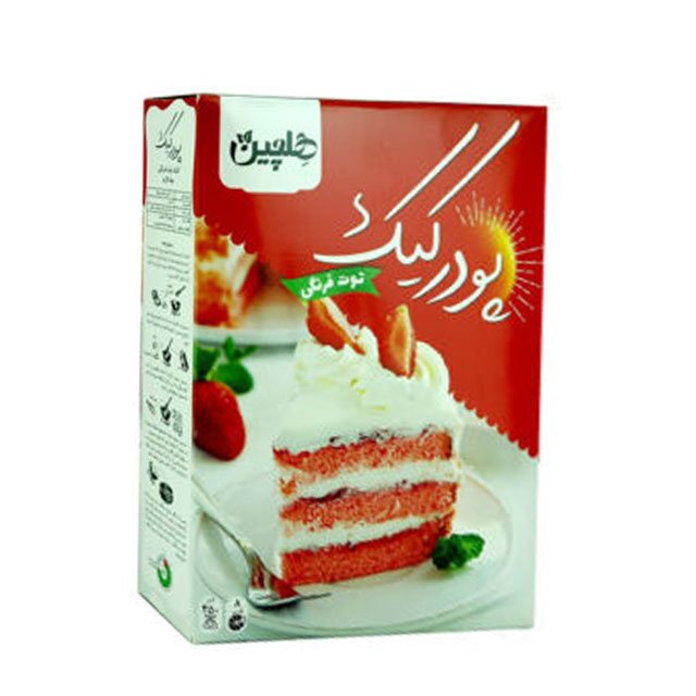 پودر کیک توت فرنگی هلچین 450 گرمی