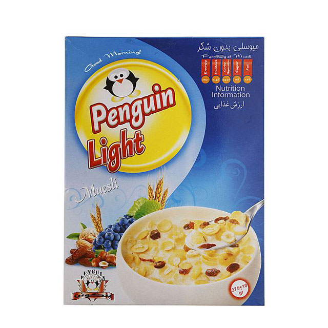 میوسلی بدون شکر پنگوئن 375 گرمی