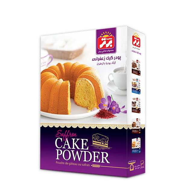پودر کیک زعفرانی برتر 450 گرمی