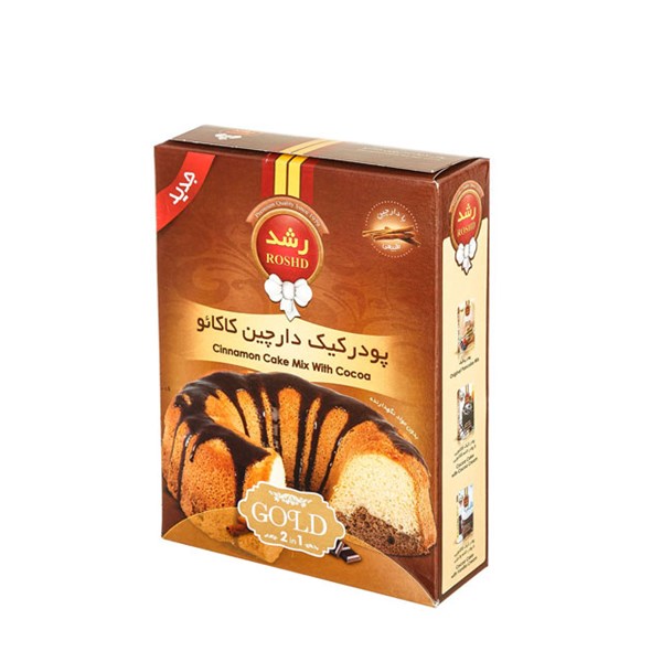پودر کیک دارچین کاکائو رشد 500 گرمی