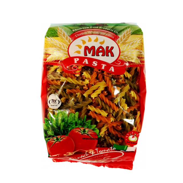 ماکارونی پیکولی گوجه و اسفناج مک 500 گرمی