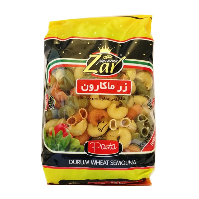 ماکارونی فرمی گراندی سبزیجات زر ماکارون 500 گرمی