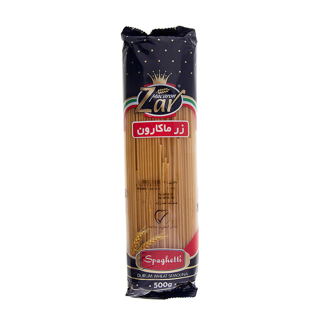 ماکارونی قطر 2.5 زر ماکارون 500 گرمی