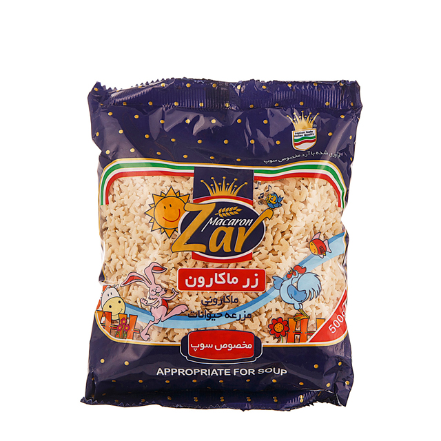 ماکارونی فرمی مزرعه حیوانات زر ماکارون 500 گرمی