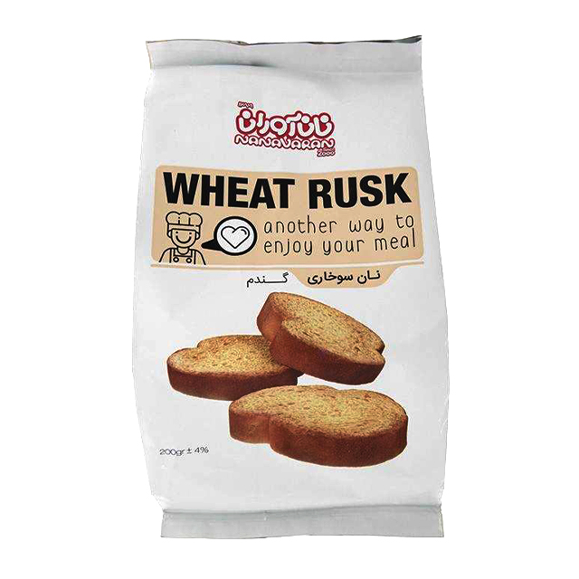 نان سوخاری گندم نان آوران 200 گرمی