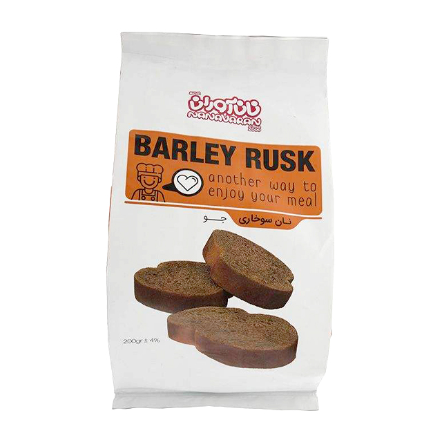 نان سوخاری جو نان آوران 200 گرمی