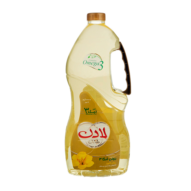 روغن مایع کانولا لادن طلایی 3 لیتری