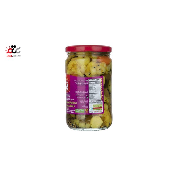 ترشی مخلوط بادمجان برتر 670 گرمی