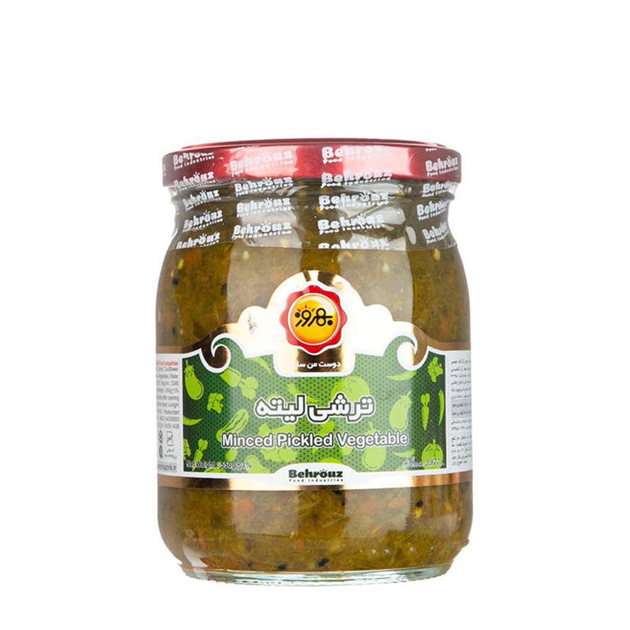 ترشی مخلوط لیته بهروز 550 گرمی