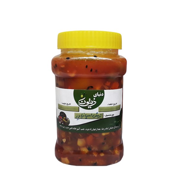 ترشی اسپانیایی دنیای زیتون 500 گرمی