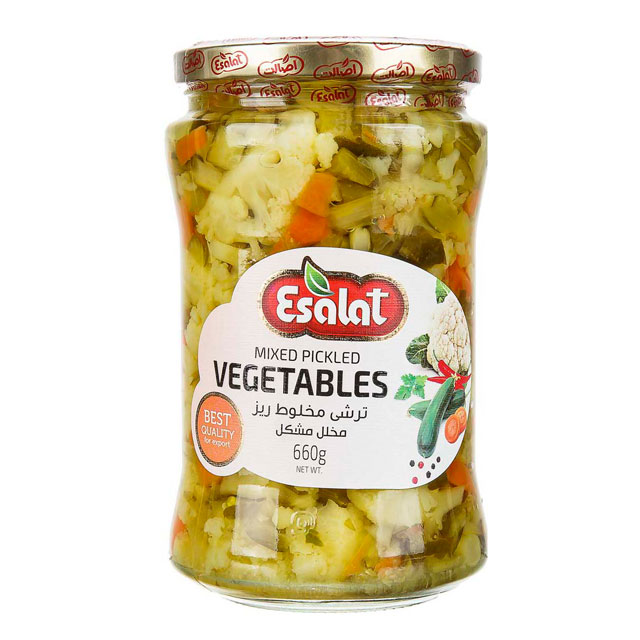 ترشی  مخلوط ریز اصالت 660 گرمی