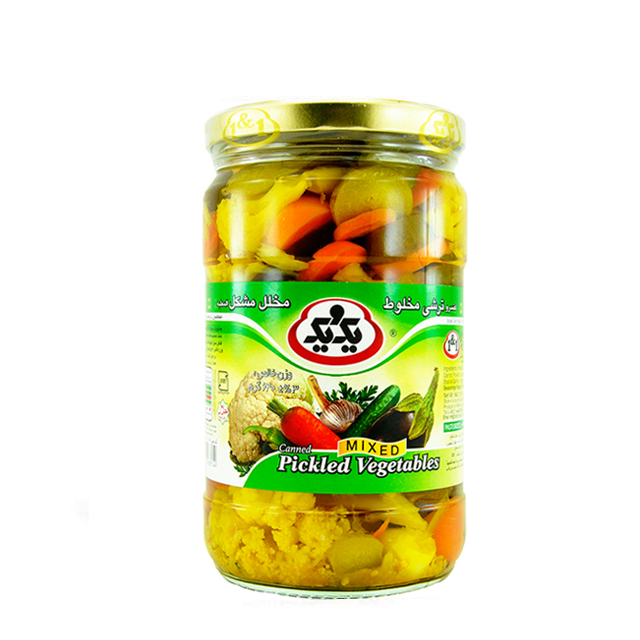 ترشی مخلوط یک و یک 640 گرمی