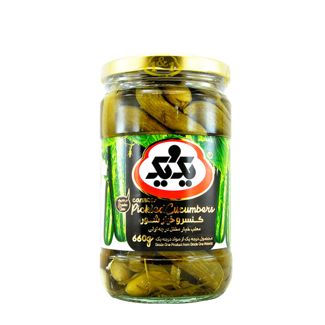 خیارشور درجه 1 یک و یک 660 گرمی