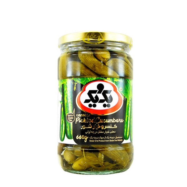 خیارشور درجه 1 یک و یک 660 گرمی