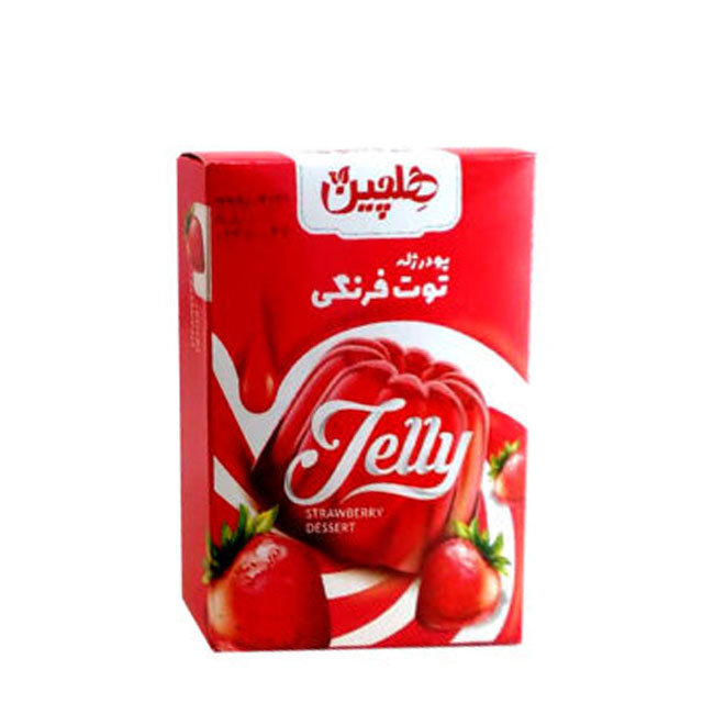  پودر ژله توت فرنگی هلچین 100 گرمی