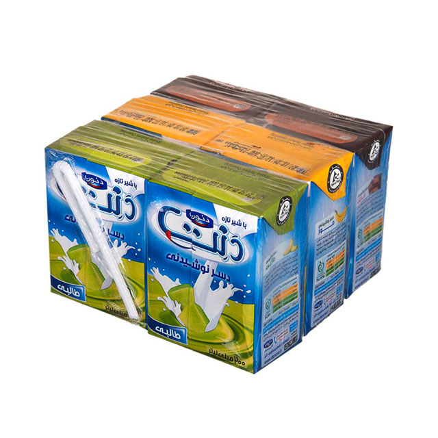 پک دسر نوشیدنی دنت 200 میلی لیتری بسته 6 عددی 