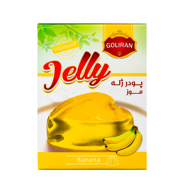 پودر ژله با طعم موز  گلیران 100 گرمی