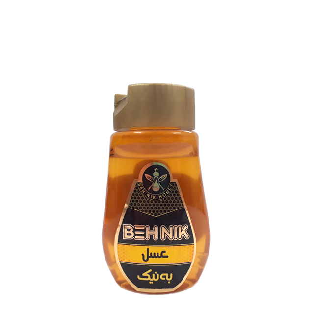 عسل طبیعی بدون موم فشاری به نیک 380 گرمی