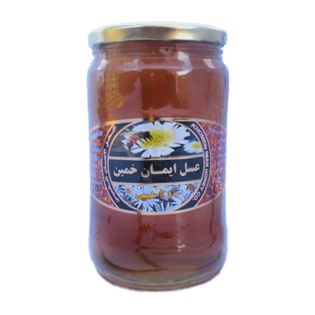 عسل انگبین ایمان خمین بدون موم 1000 گرمی شیشه ای