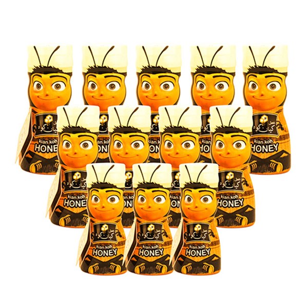  عسل عروسکی کیان کوه 400 گرمی بسته 12 عددی