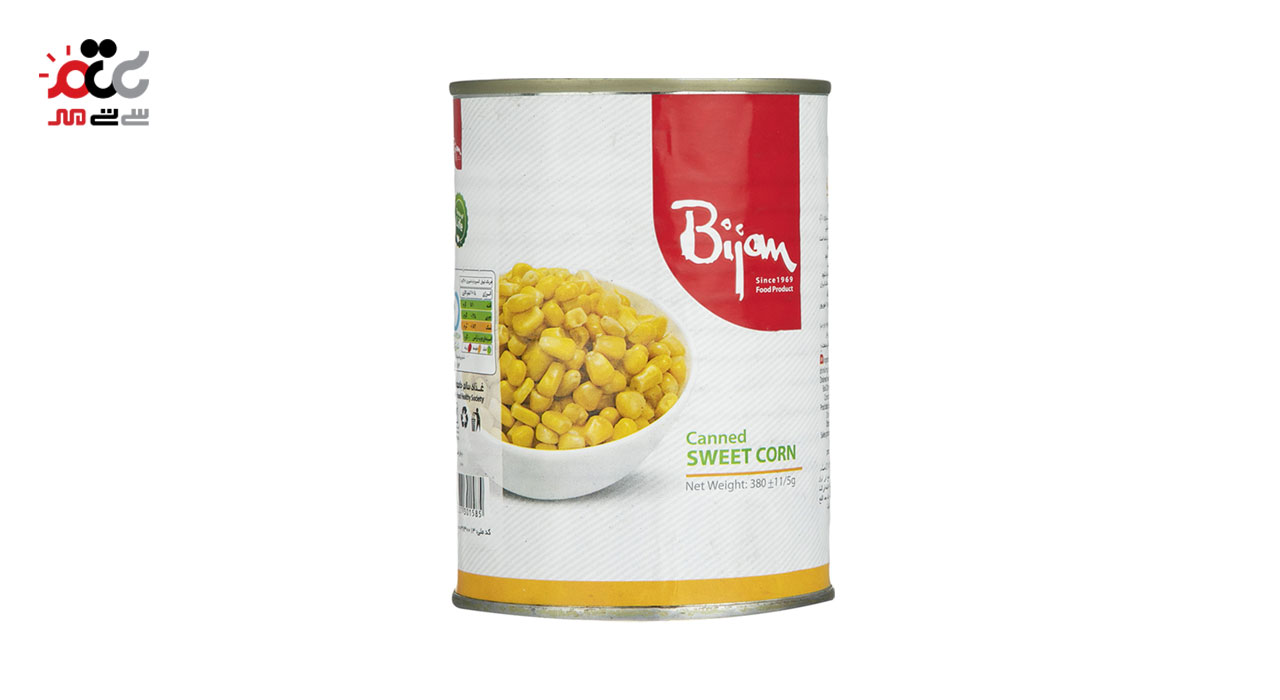 کنسرو ذرت شیرین بیژن 380 گرمی